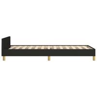 Bedframe zonder matras 100x200 cm stof zwart - thumbnail