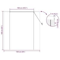 VidaXL Rolgordijn met gordijnen geel 150 x 160 cm bamboe - thumbnail