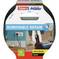 tesa ECO REPAIR 56432-00000-00 Textieltape tesa extra Power Zwart (l x b) 20 m x 38 mm 1 stuk(s) - thumbnail