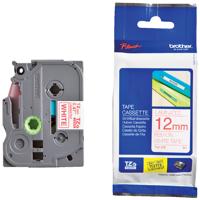 Labeltape Brother TZe, TZ TZe-232 PET Tapekleur: Wit Tekstkleur:Rood 12 mm 8 m - thumbnail
