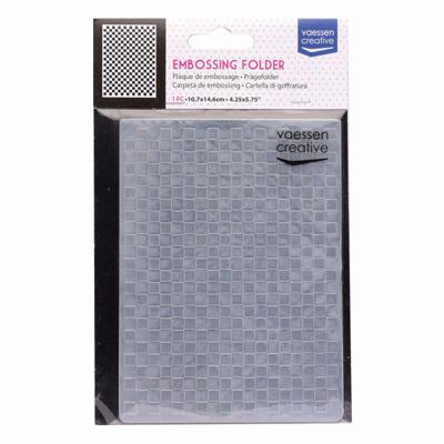 Vaessen Creative • embossing folder geruit