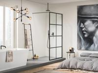 Sealskin Soho inloopdouche type A3 120x210cm zwart-helder glas CKBA31206195100 - thumbnail