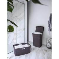 Curver jute wasbox 58 liter donkergrijs - thumbnail