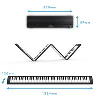Carry-On Folding Piano Black opvouwbare piano 88 toetsen - thumbnail