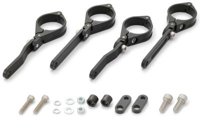 DAYTONA "dual-axis" koplamphouder bracket sh. aluminum 41mm sw adjustab