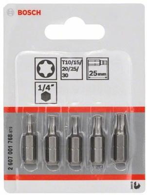 Bosch Accessories 2607001768 Bitset 5-delig Binnen-zesrond (TX)