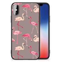 iPhone X | Xs Dierenprint Telefoonhoesje Flamingo - thumbnail