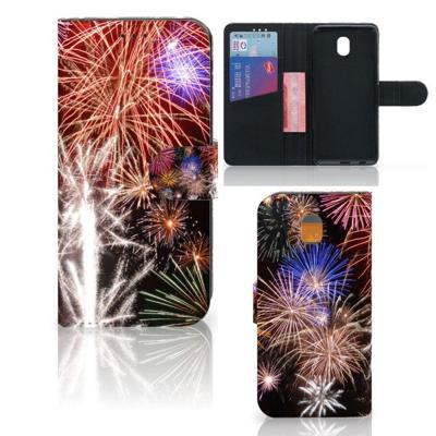 Samsung Galaxy J5 2017 | Wallet Case | met Pasjes | Vuurwerk Samsung Galaxy J5 2017 | Wallet Case | met Pasjes | Vuurwerk