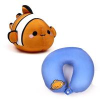 Swapseazzz Adoramals Clownvis 2-in-1 Pluche Reiskussen - thumbnail