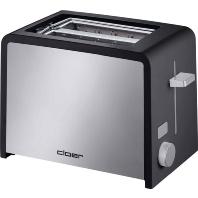 Cloer Toaster 3210 2 snede(n) Zwart, Zilver - thumbnail
