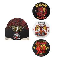 Stranger Things Coaster 4-Pack Hellfire Club - thumbnail