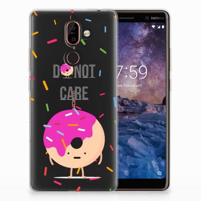 Nokia 7 Plus | Siliconen Case | Donut Roze