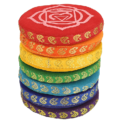 Klankschaalkussens 7 Chakra's (9,5 cm)