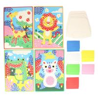 Mozaïek Collage Wilde Dieren Knutselset - thumbnail