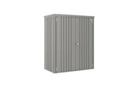 Biohort metalen tuinkast 150 Dubbele deur kwartsgrijs 155x83x182,5 cm- Plat dak- Metaal- Biohort - thumbnail