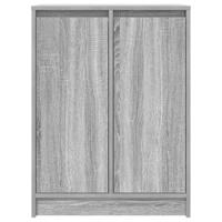 Dressoir 57x34x76 cm bewerkt hout grijs sonoma eikenkleurig - thumbnail