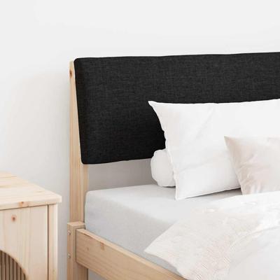 Gestoffeerd hoofdbord Zwart 90 cm Massief grenenhout Gestoffeerd hoofdbord Zwart 90 cm Massief grenenhout