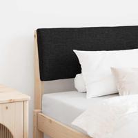 Gestoffeerd hoofdbord Zwart 90 cm Massief grenenhout - thumbnail