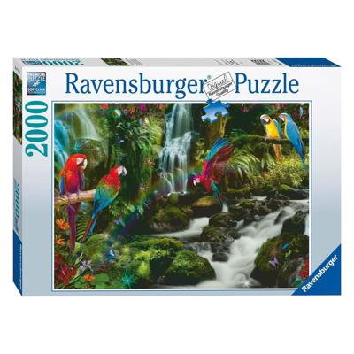 Ravensburger bonte papegaaien in de jungle legpuzzel, 2000st.