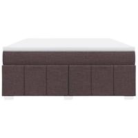Boxspring met matras stof donkerbruin 180x200 cm - thumbnail