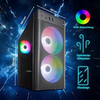 ERAZER 10025657 MD35360 Recon E45, 3.6GHz, AMD Ryzen 5500, 16 GB, 1 TB, GeForce RTX 4060 8GB, W11h - thumbnail