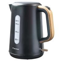 Bestron AWK2200BW Snoerloze Waterkoker 1.7L 2200W Zwart/Hout - thumbnail