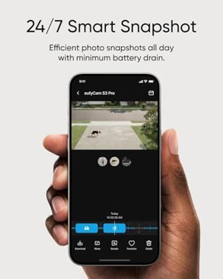 eufy Security eufyCam S3 Pro 2-Cam kit Solar Security Camera Outdoor Draadloos, Kleur Nachtzicht, 4K Resolutie, Forever Power 2.0, Gezichtsherkenning AI, Uitbreidbare Lokale Opslag