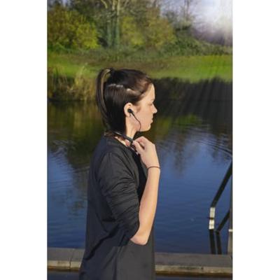 Hama Freedom Neck Draadloze hoofdtelefoon (Bluetooth sporthoofdtelefoon, oorhaakje met microfoon, 10 uur batterijduur, ideaal voor hardlopen, fietsen, fitnessstudio, spraakbesturing) zwart