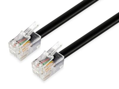 Equip RJ11, 4P4C, Flachkabel, 5M telefoonkabel