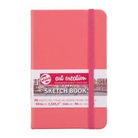 Royal Talens Art Creation Schetsboek Coral Red - 9 x 14 cm - 140 gram - thumbnail