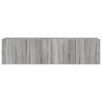 Tv-meubels 2 st wandgemonteerd 80x30x41 cm grijs sonoma eiken - thumbnail