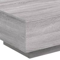 Salontafel 55x55x31 cm bewerkt hout grijs sonoma eikenkleurig - thumbnail