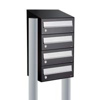 Allux Hive Set 1-Breed, 4-Hoog Met Dak Op Statief Zwart - 40030070_1x4ds - thumbnail