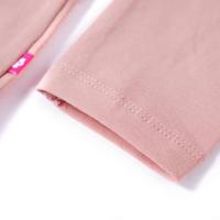 Kindershirt met lange mouwen eekhoornprint 92 lichtroze - thumbnail
