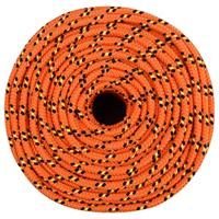 VidaXL Boottouw 6 mm 250 m polypropyleen oranje - thumbnail
