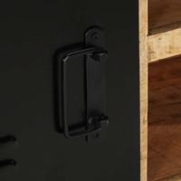 Tv-meubel 80x30x40 cm massief ruw mangohout - thumbnail
