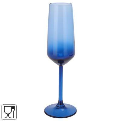 Champagneglas glas blauw 195 ml | 12 stuks