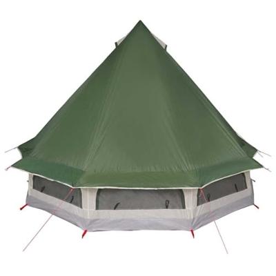 Familie Tipi Tent met dak Groen 404 x 370 x 270 cm