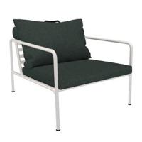 Houe Avon Lounge fauteuil frame wit stof Alpine heritage - thumbnail