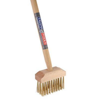 Tuinbezem klein met messing haren en steel