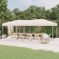 VidaXL Partytent inklapbaar 3x6 m crèmekleurig - thumbnail