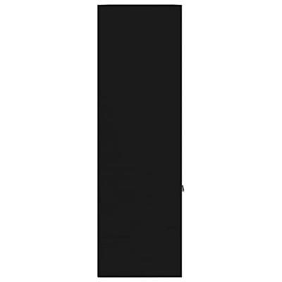 Boekenkast 98x30x98 cm spaanplaat zwart