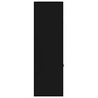 Boekenkast 98x30x98 cm spaanplaat zwart - thumbnail