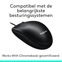 Logitech M100 Muis Kabelgebonden Optisch Zwart 3 Toetsen 1000 dpi - thumbnail