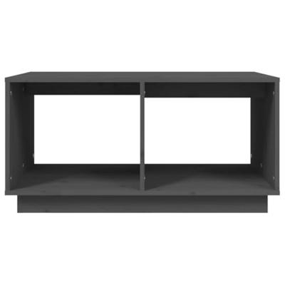 Salontafel 80x50x40 cm massief grenenhout grijs