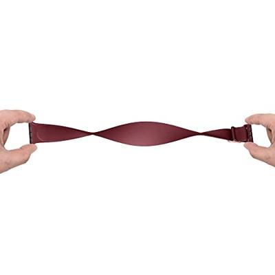 Elastische Solo Loop bandje - Wijnrood - Geschikt voor Apple Watch 44mm / 45mm / 46mm / 49mm