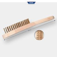 Brilliant Tools BT706009 Messing draadborstel, 4 rijen, 290 mm - thumbnail