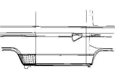Plaatwerkdeel Rans/prit 80- Paneelplaat 5870142