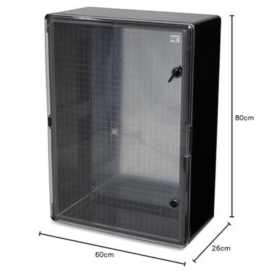 Boxexpert BXPPABSBT600800260-F01 Installatiebehuizing 260 x 600 x 800 ABS kunststof Zwart 1 stuk(s) Boxexpert BXPPABSBT600800260-F01 Installatiebehuizing 260 x 600 x 800 ABS kunststof Zwart 1 stuk(s)