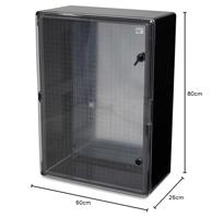 Boxexpert BXPPABSBT600800260-F01 Installatiebehuizing 260 x 600 x 800 ABS kunststof Zwart 1 stuk(s) - thumbnail